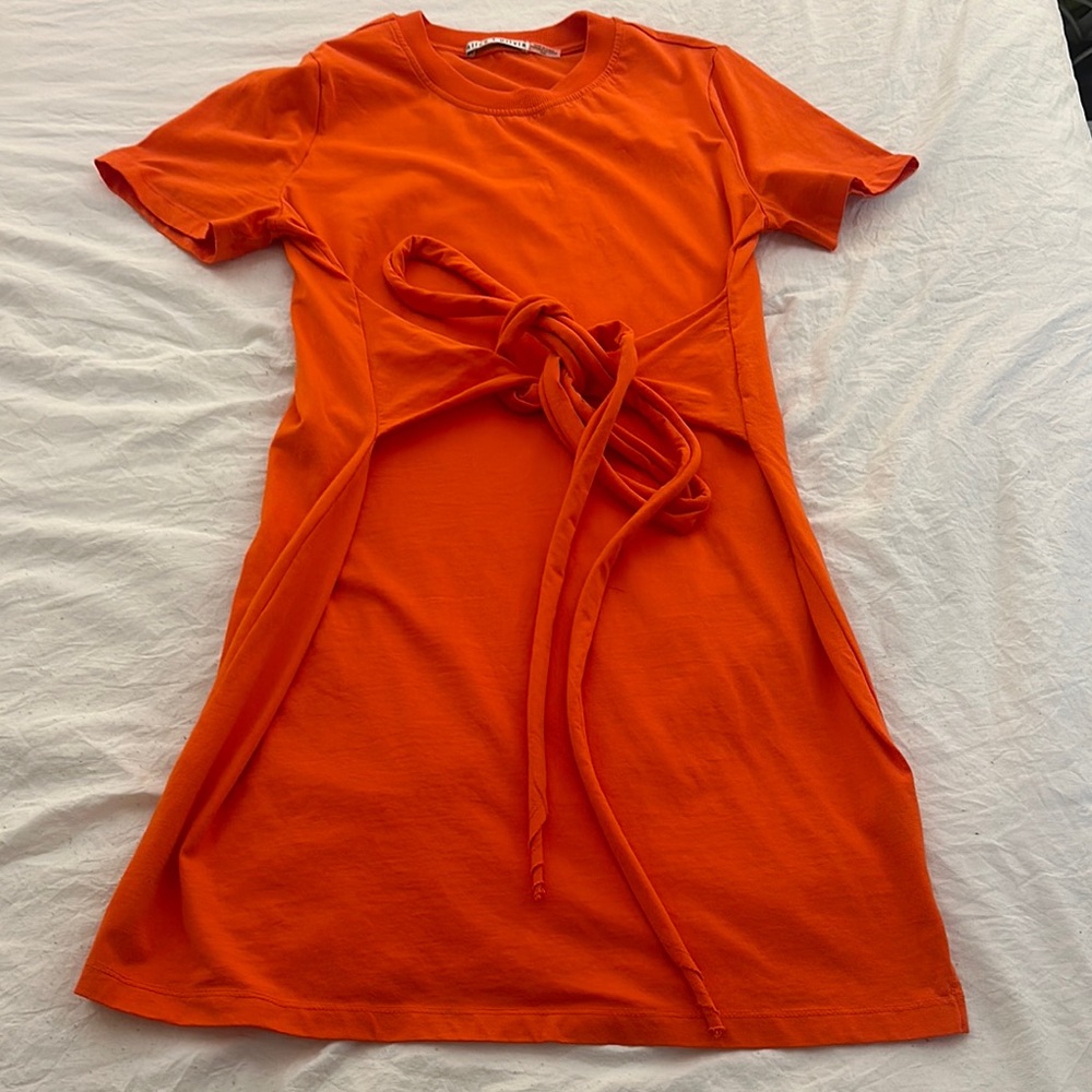 Alice and Olivia Vibrant Orange Dress